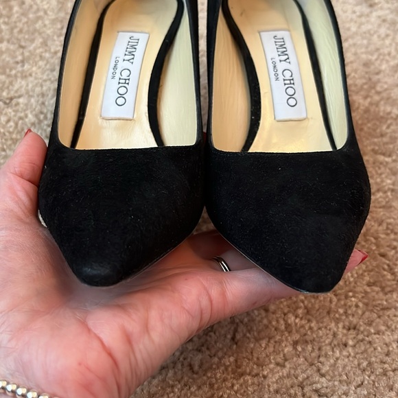 Jimmy Choo Romy Velvet Pumps - Picture 4 of 10